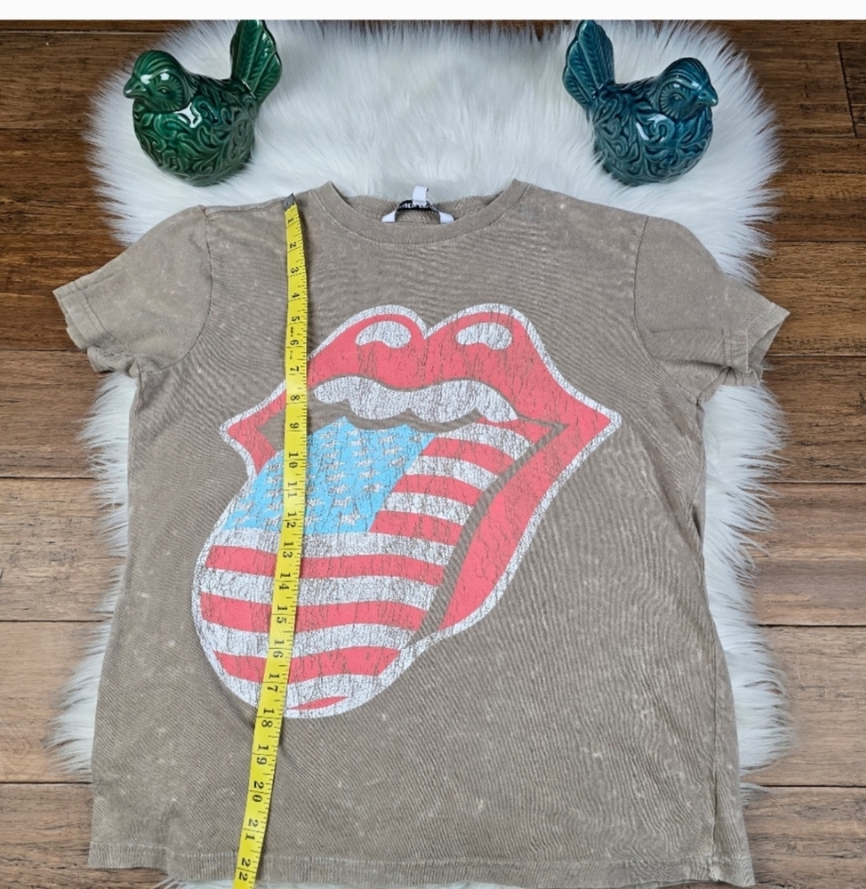Free People Day Dreamer Elizabeth and James rolling stones tongue tees Small - Picture 7 of 13